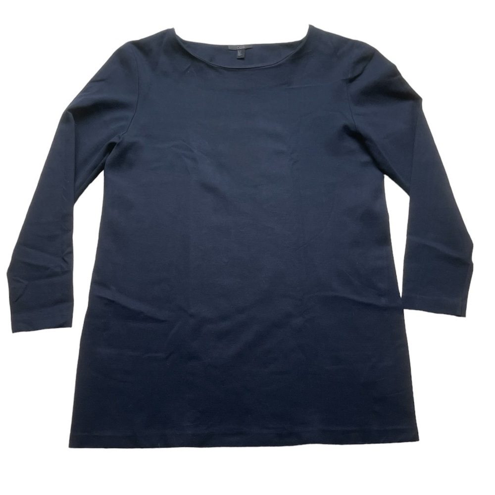 COS Navy Blue Long Sleeve A-Line Sheath Dress Size Medium